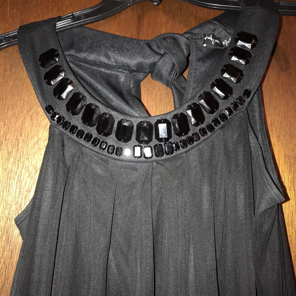 Ruby Rox Beaded A-Line Dress - Picture 2 of 6